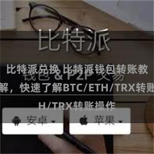 比特派兑换 比特派钱包转账教程详解，快速了解BTC/ETH/TRX转账操作