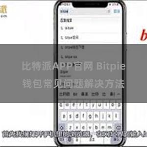 比特派APP官网 Bitpie钱包常见问题解决方法