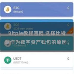 Bitpie教程官网 选择比特派作为数字资产钱包的原因。