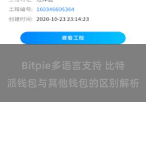 Bitpie多语言支持 比特派钱包与其他钱包的区别解析